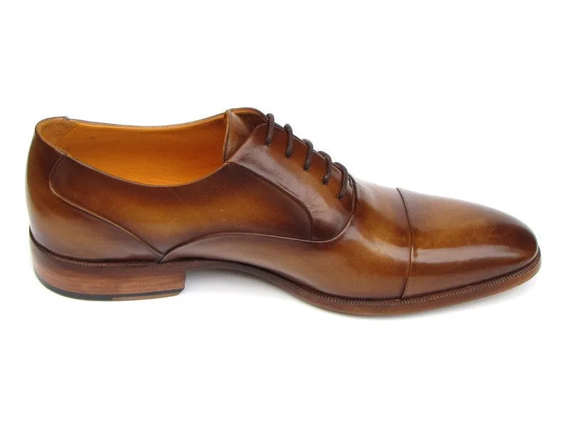 Paul Parkman Schuhe Paul Parkman Herrenhandbemalte Oxfords aus Leder in Braun