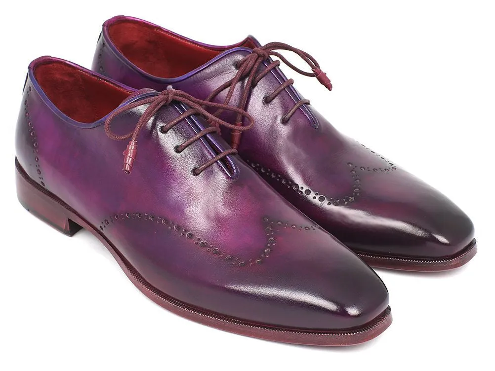 Paul Parkman Schuhe Paul Parkman Herrenhandbemalte Leder Wingtip Oxfords in Lila