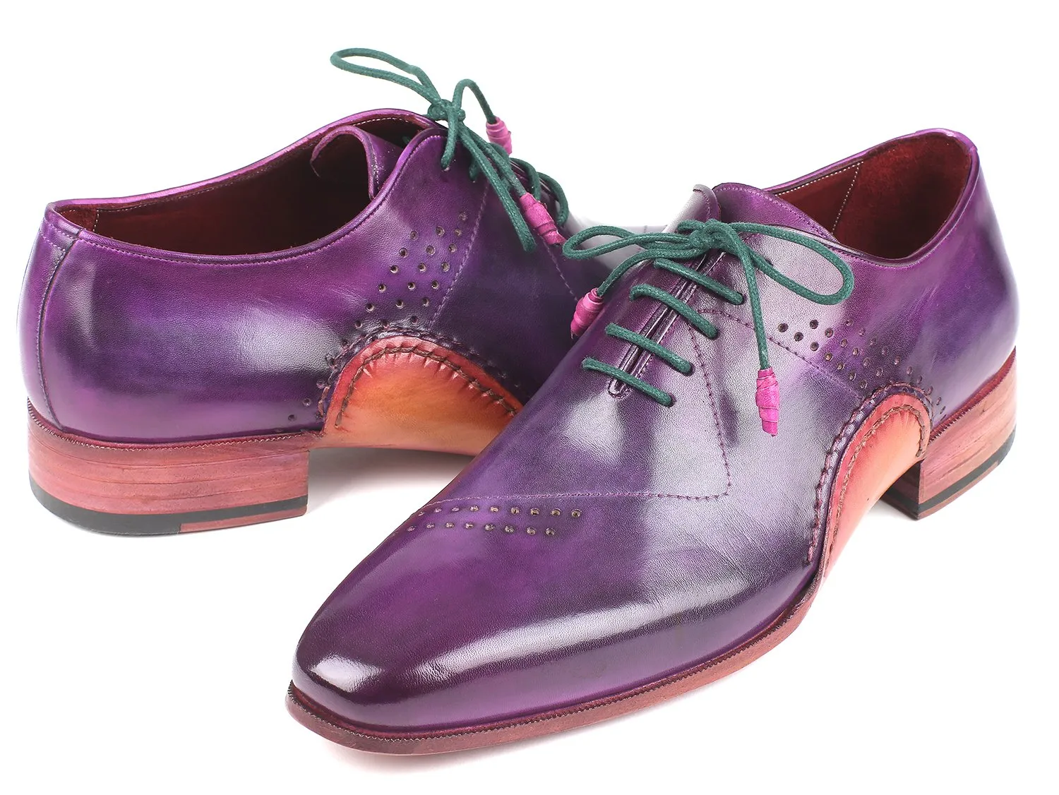 Paul Parkman Schuhe Paul Parkman Herren Opanka Bauhandbemalte Oxfords in Lila