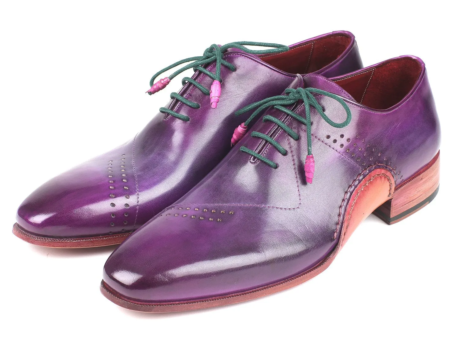 Paul Parkman Schuhe Paul Parkman Herren Opanka Bauhandbemalte Oxfords in Lila