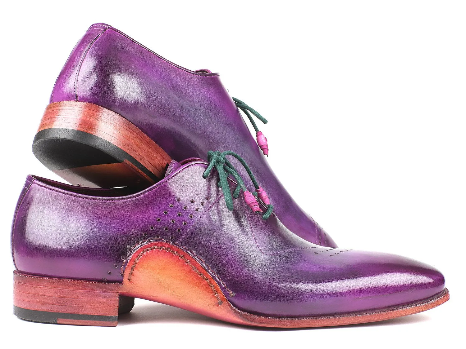 Paul Parkman Schuhe Paul Parkman Herren Opanka Bauhandbemalte Oxfords in Lila