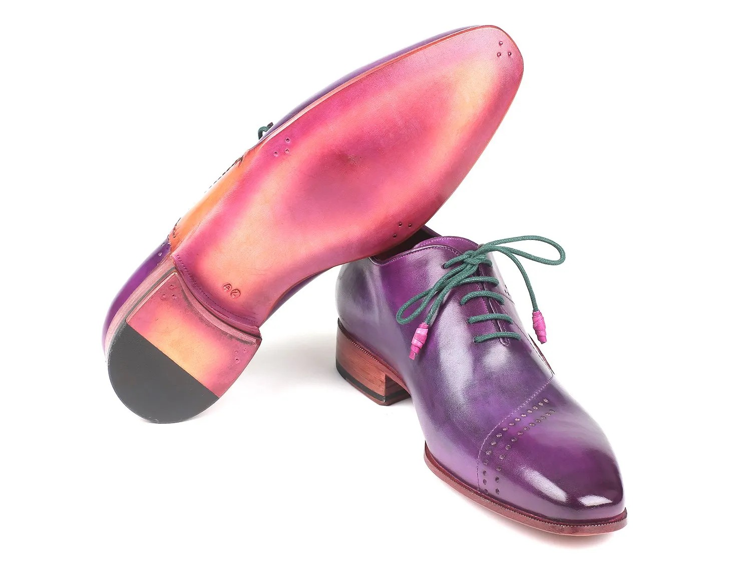 Paul Parkman Schuhe Paul Parkman Herren Opanka Bauhandbemalte Oxfords in Lila
