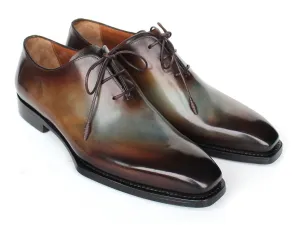 Paul Parkman Schuhe Paul Parkman Herren Patina Goodyear durchgenähte Ganzschnitt Oxfords in Braun & Blau