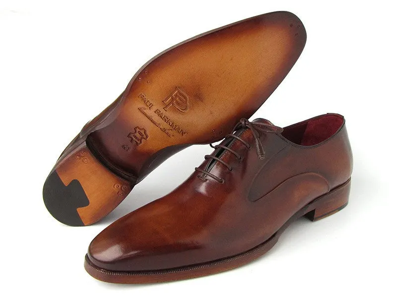Paul Parkman Schuhe Paul Parkman Herren Oxfordschuhe mit Glattem Vorderteil aus Kalbsleder in Braun