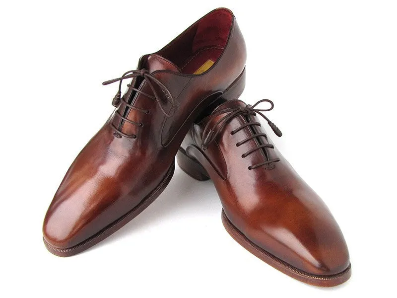Paul Parkman Schuhe Paul Parkman Herren Oxfordschuhe mit Glattem Vorderteil aus Kalbsleder in Braun