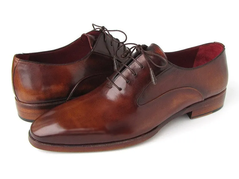 Paul Parkman Schuhe Paul Parkman Herren Oxfordschuhe mit Glattem Vorderteil aus Kalbsleder in Braun