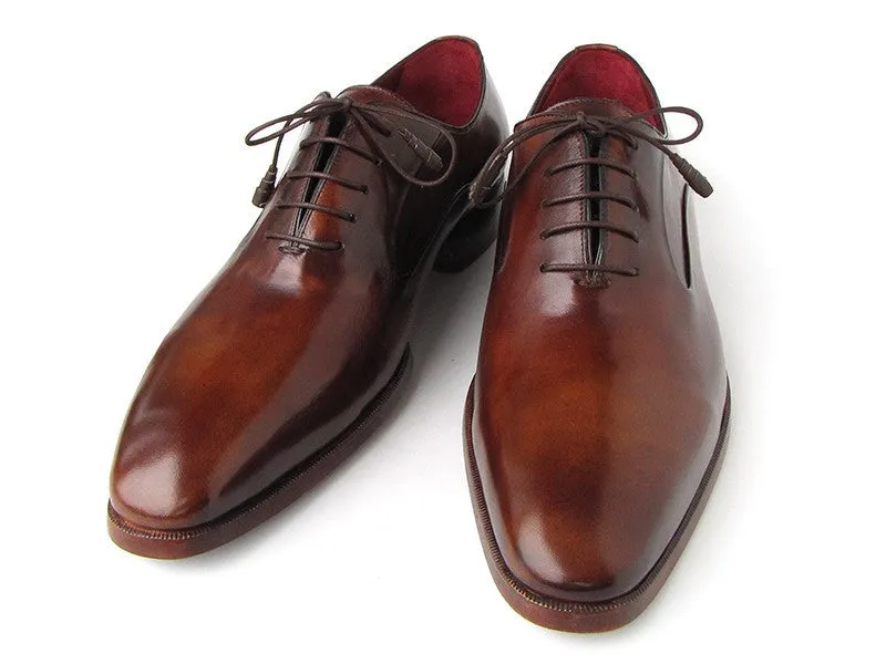 Paul Parkman Schuhe Paul Parkman Herren Oxfordschuhe mit Glattem Vorderteil aus Kalbsleder in Braun