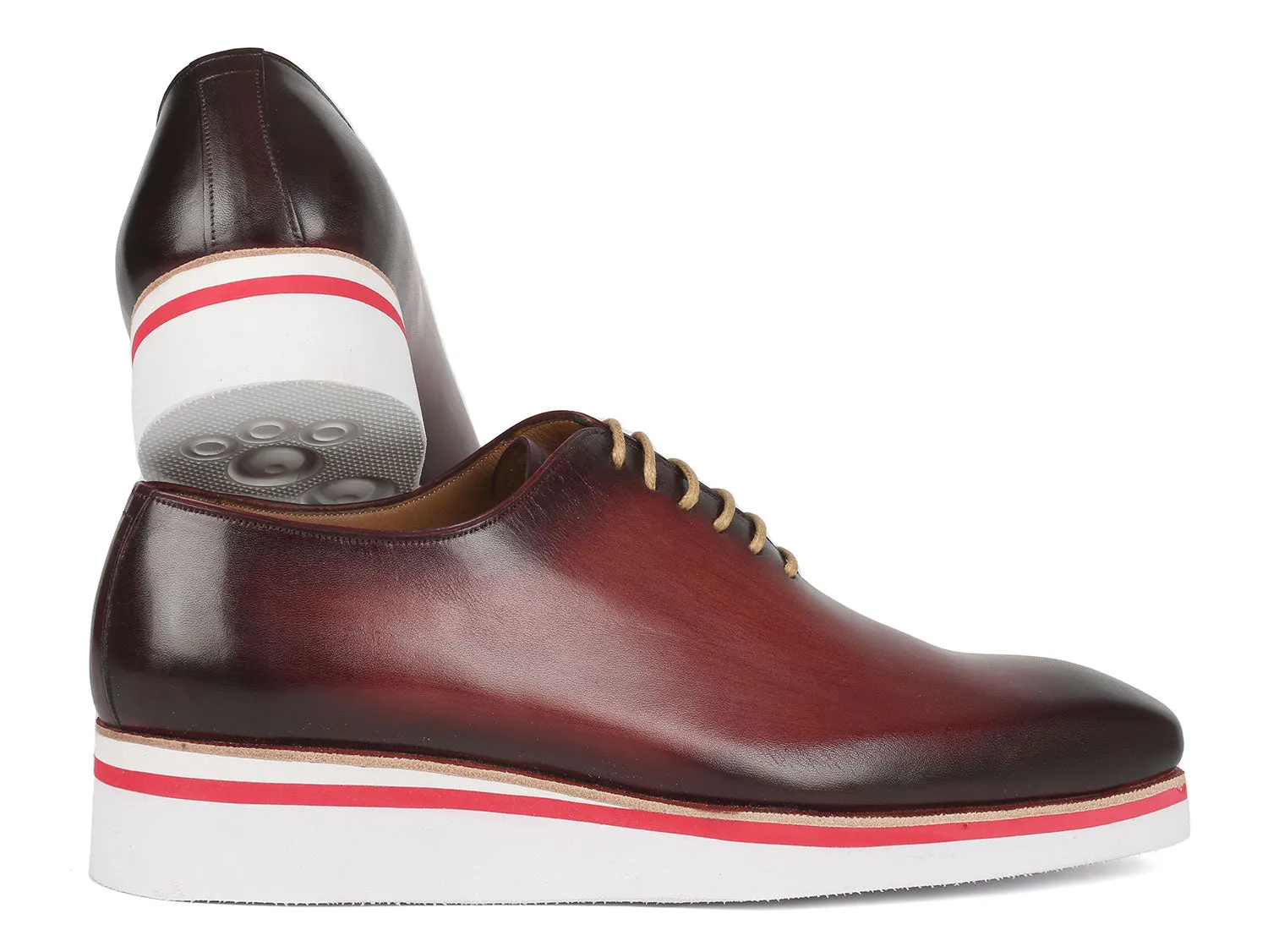 Paul Parkman Schuhe Paul Parkman Herren Smart Casual Wholecut Oxfords Bordeaux