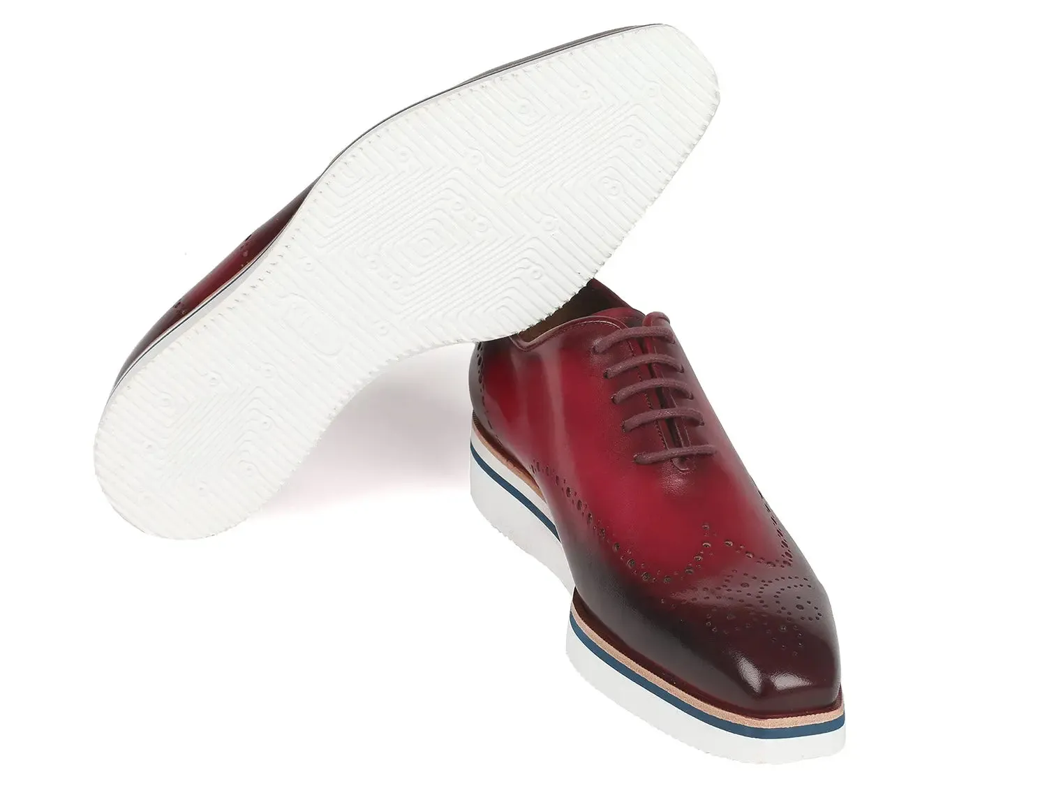 Paul Parkman Schuhe Paul Parkman Herren elegante Freizeit Wingtip Oxfords in Bordeaux