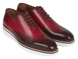 Paul Parkman Schuhe Paul Parkman Herren elegante Freizeit Wingtip Oxfords in Bordeaux