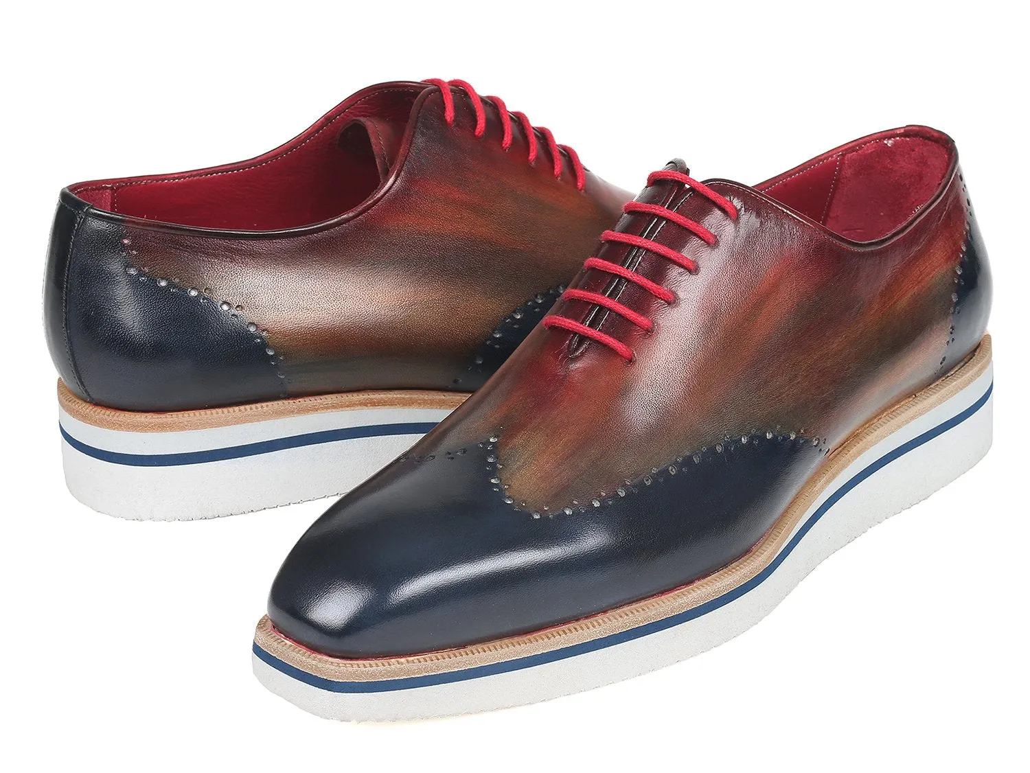 Paul Parkman Schuhe Paul Parkman Herren elegante Freizeit-Wingtips Oxfords in verschiedenen Farben