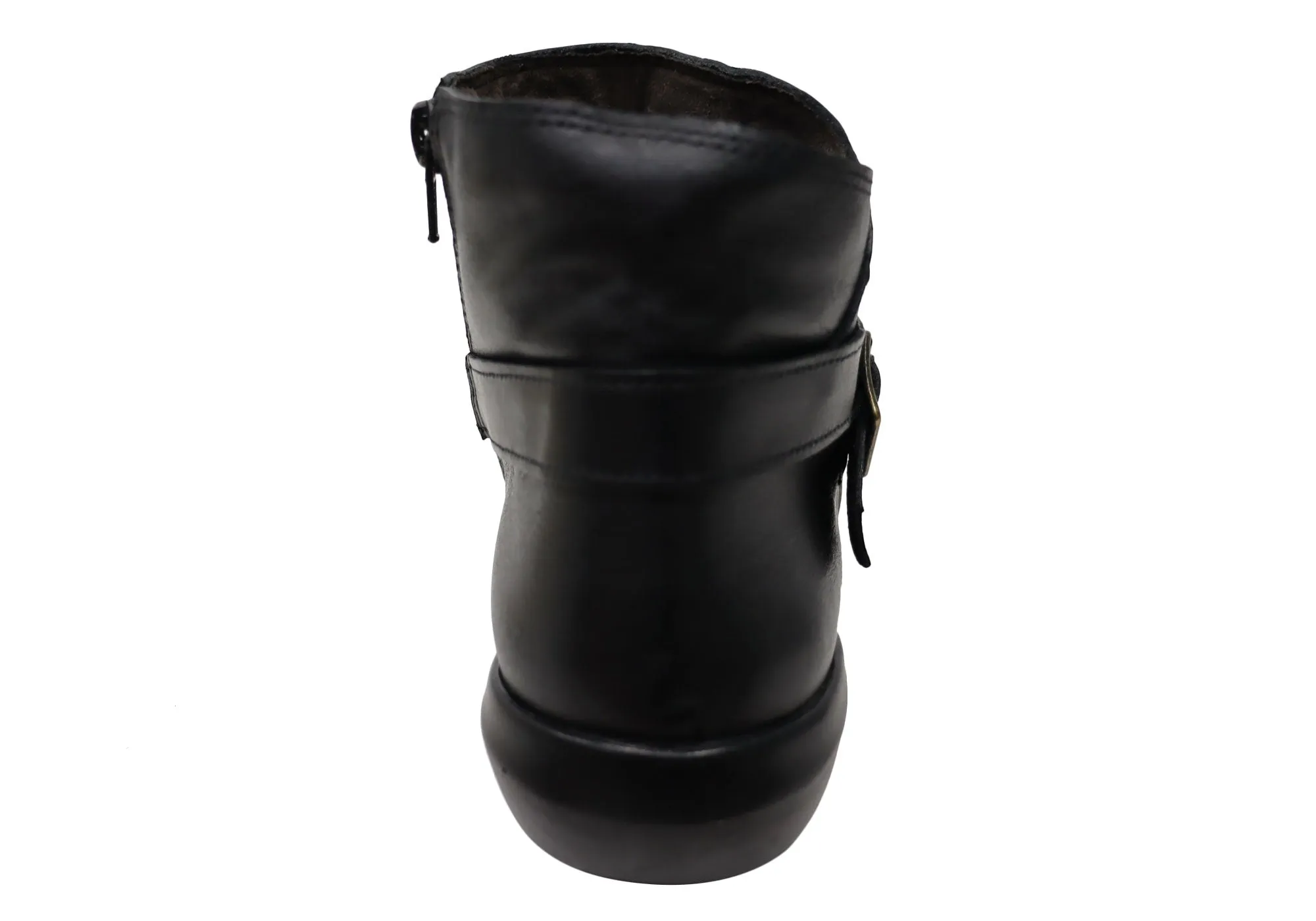 Perlatto Pindera Damen Bequeme Leder Knöchelstiefel Hergestellt in Brasilien Perlatto Schuhe