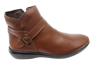 Perlatto Pindera Damen Bequeme Leder Knöchelstiefel Hergestellt in Brasilien Perlatto Schuhe