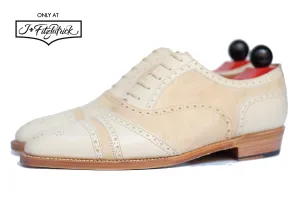 Phillips - Creme Kalbsleder / Creme Wildleder