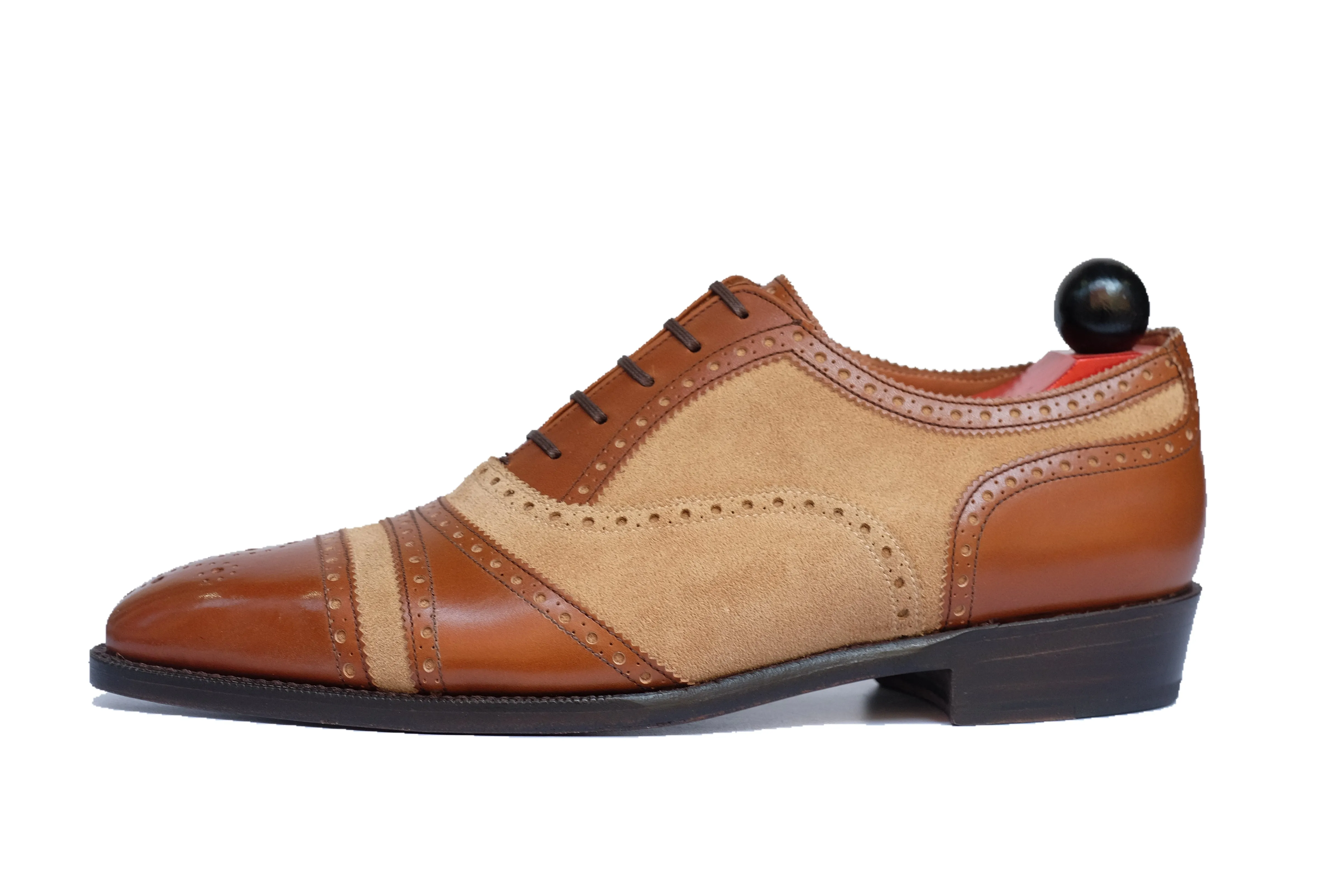 Phillips - Ahorn Kalbsleder / Beige Wildleder