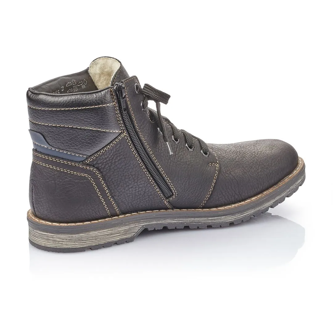 Rieker Schuhe 39223-00 Schwarzer Wanderer Schnürer RTex