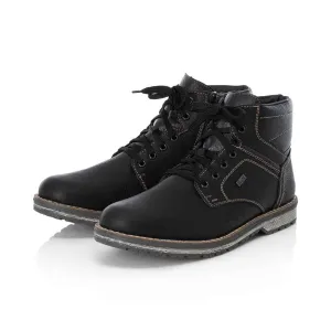 Rieker Schuhe 39223-00 Schwarzer Wanderer Schnürer RTex