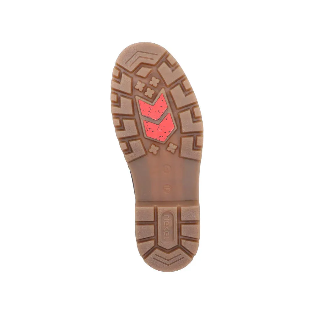Rieker Schuhe 39871-25 Dunkelbraun Doppelseitiger Reißverschluss RTex