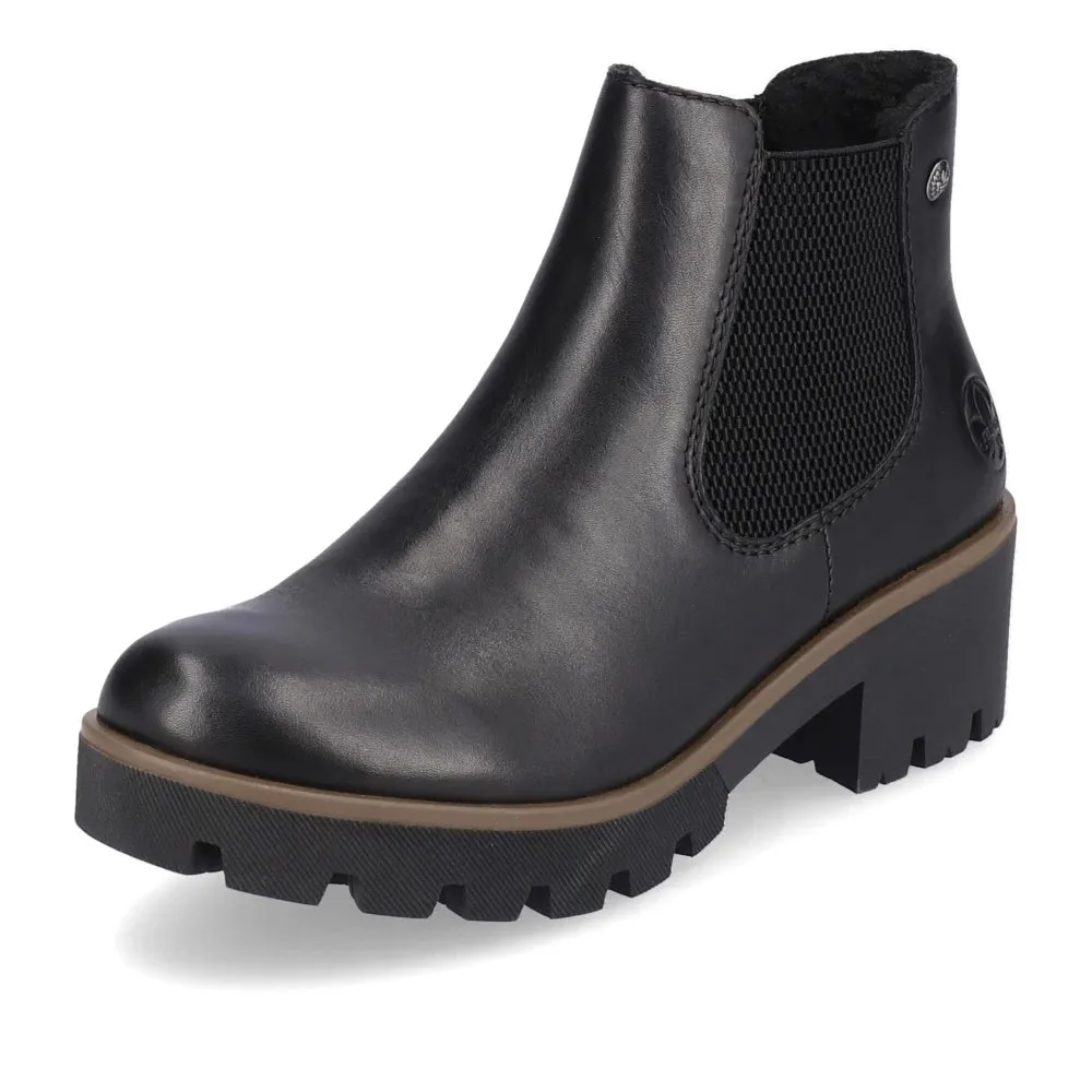 Rieker Schuhe 79265-02 Schwarz Chelsea