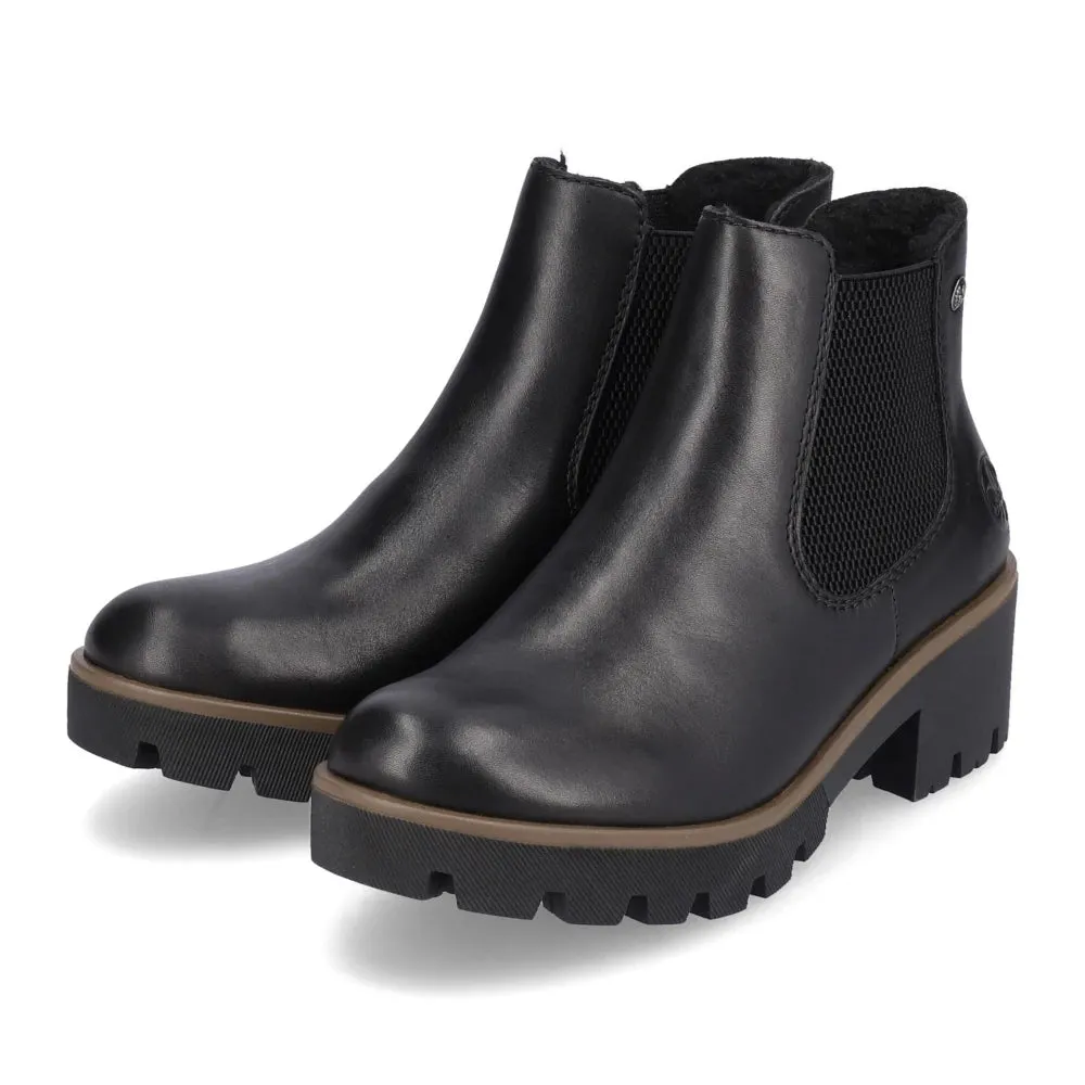 Rieker Schuhe 79265-02 Schwarz Chelsea