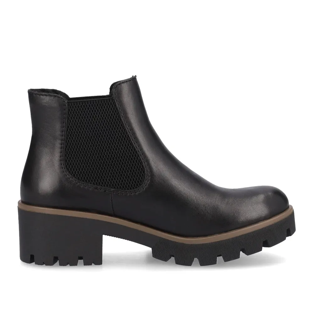 Rieker Schuhe 79265-02 Schwarz Chelsea