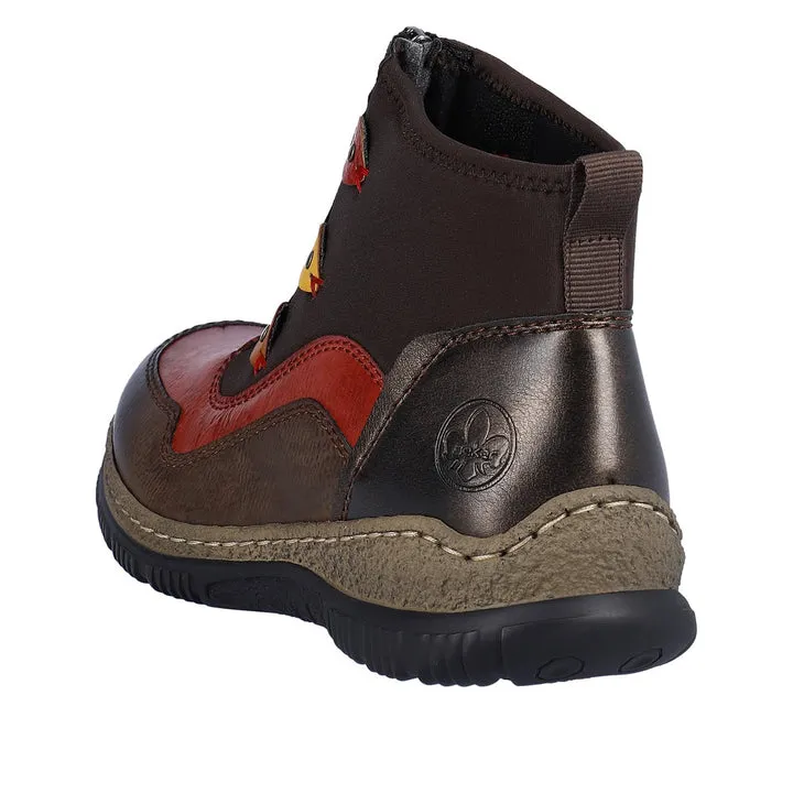 Rieker Schuhe N3277-25 mit Frontreißverschluss