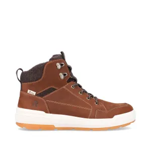 Rieker Schuhe U0070-22 Brauner Reißverschluss-Sneaker