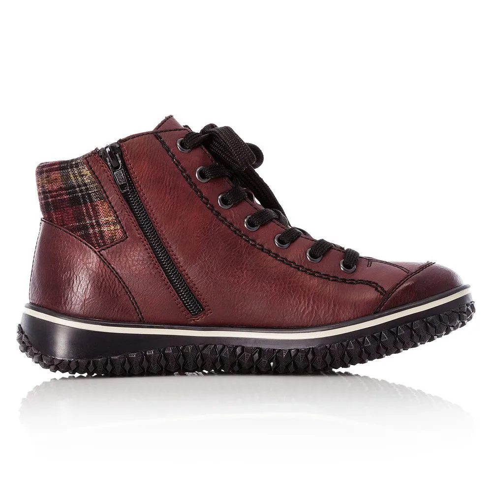 Rieker Schuhe Z4243-36 Rot Mehrfarbig Schnürbund Strickmanschette RTex