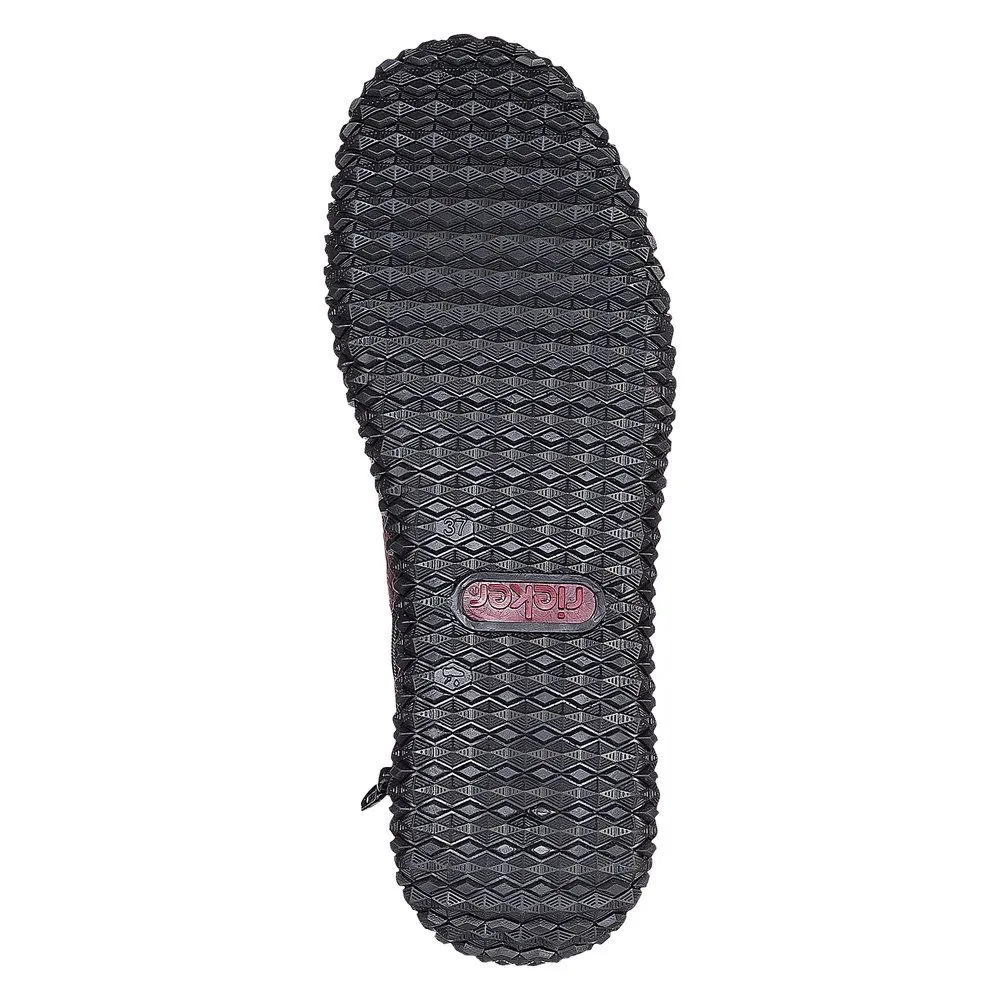 Rieker Schuhe Z4243-36 Rot Mehrfarbig Schnürbund Strickmanschette RTex