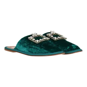 Roger Vivier Damen Blaue Mule Schuhe_Roger-Vivier