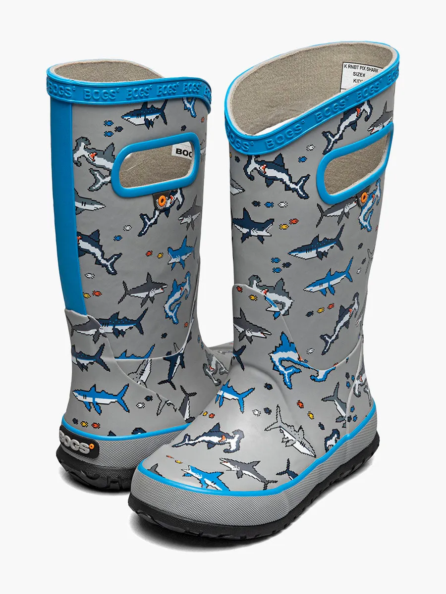 Bogs Kinder-Regenstiefel Pixel Shark