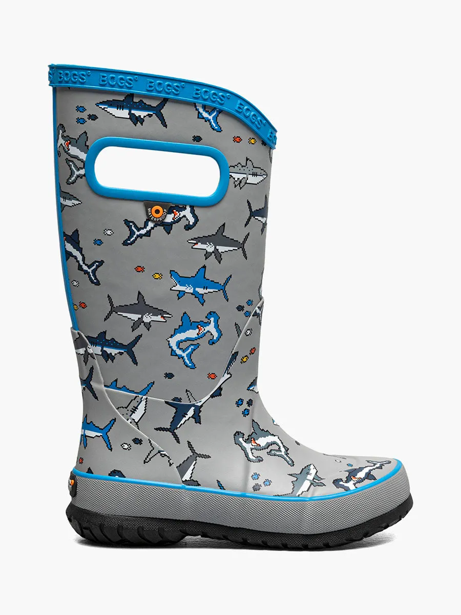 Bogs Kinder-Regenstiefel Pixel Shark