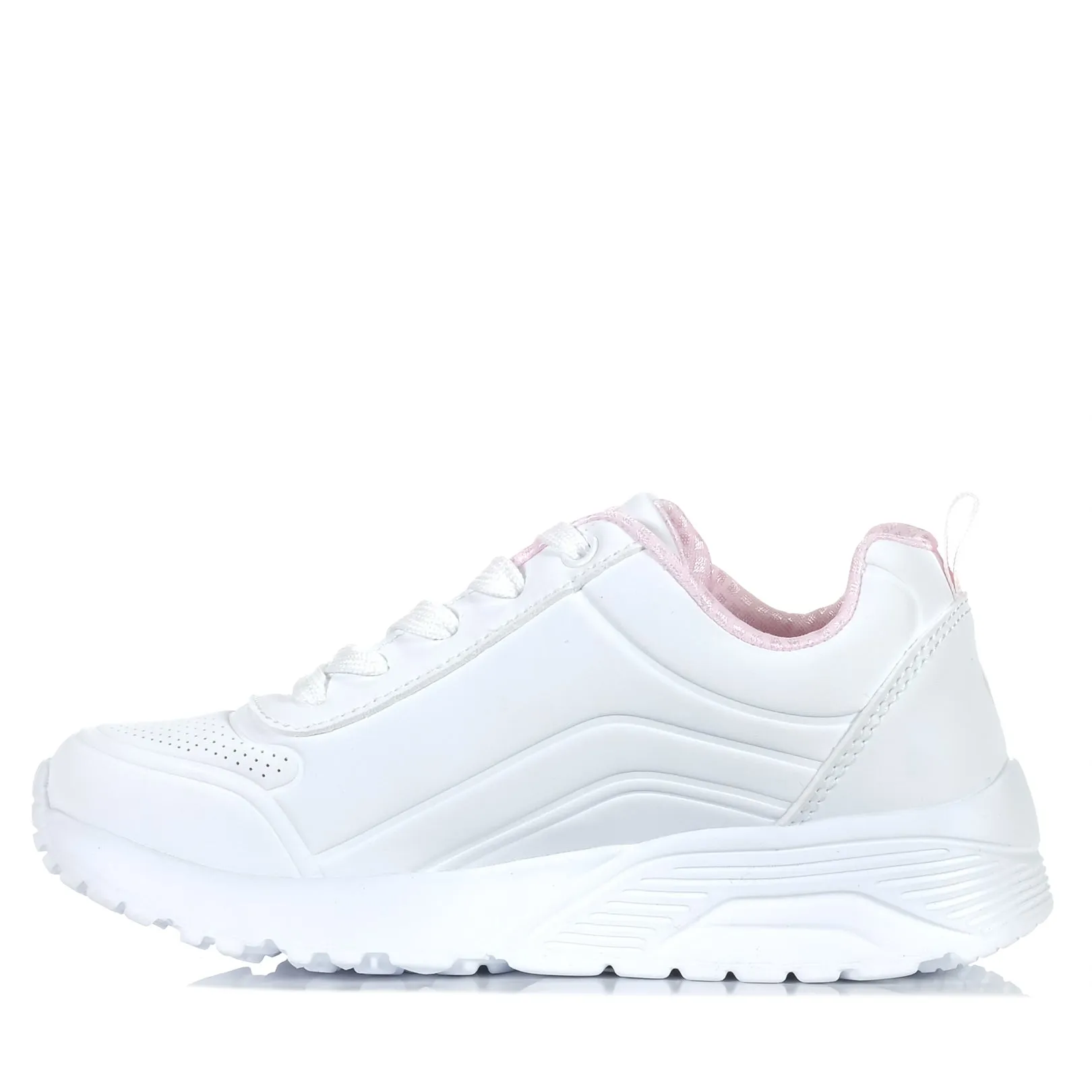 Skechers Kids' Uno Lite - Einfacher Reißverschluss 310387L Weiße Schuhe_Skechers