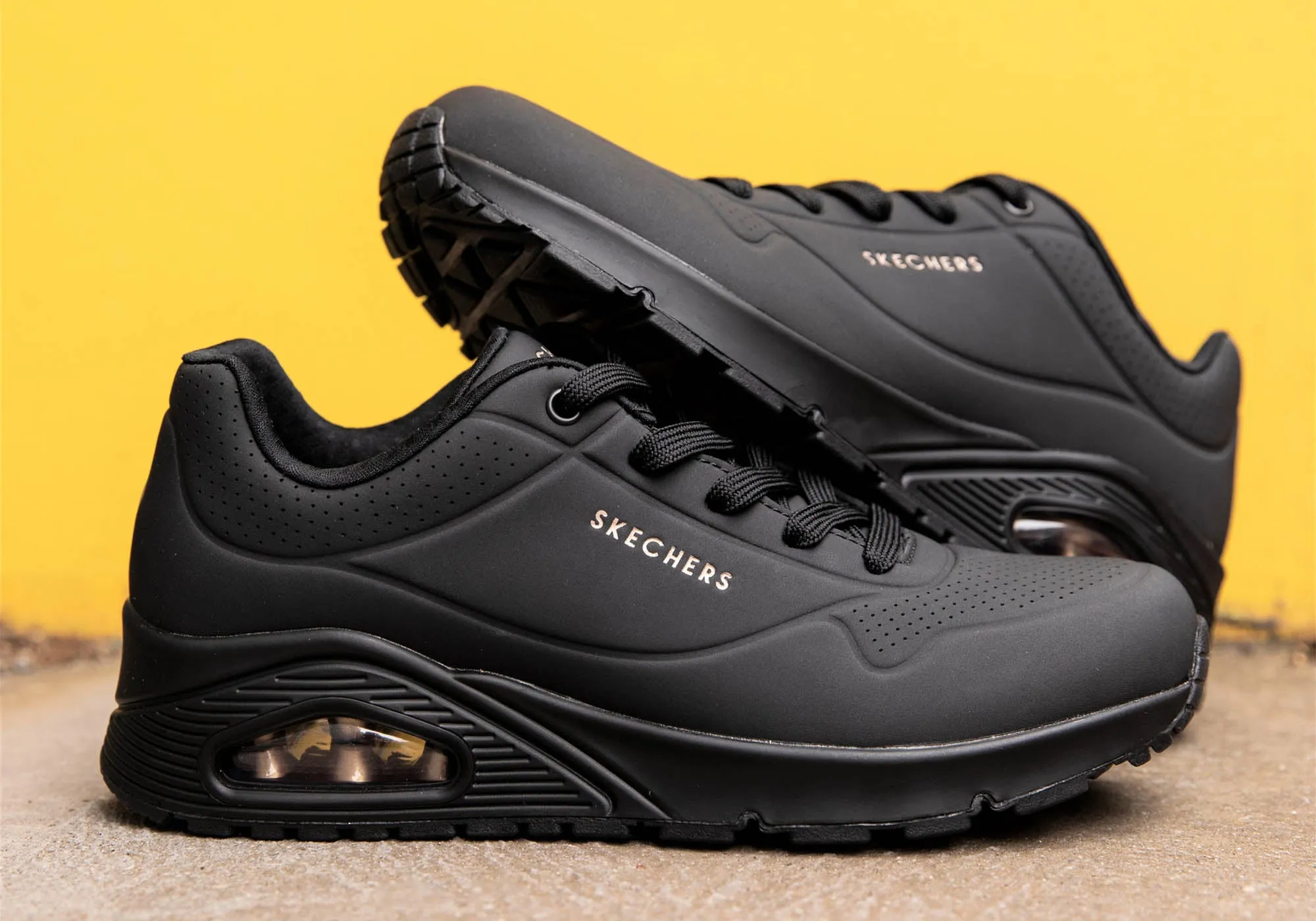 Skechers Damen Uno Stand On Air Bequeme Memory-Schaum-Schuhe Skechers Schuhe