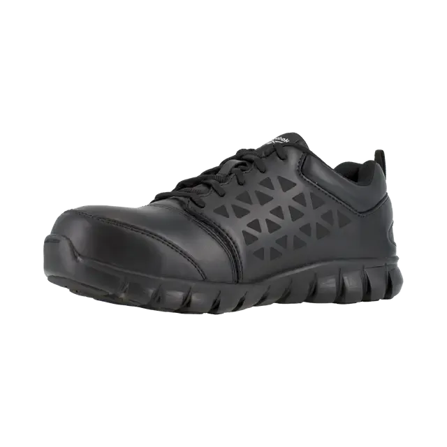 Sublite Cushion All-Toe Sport-Arbeitsschuh Schwarz Leder