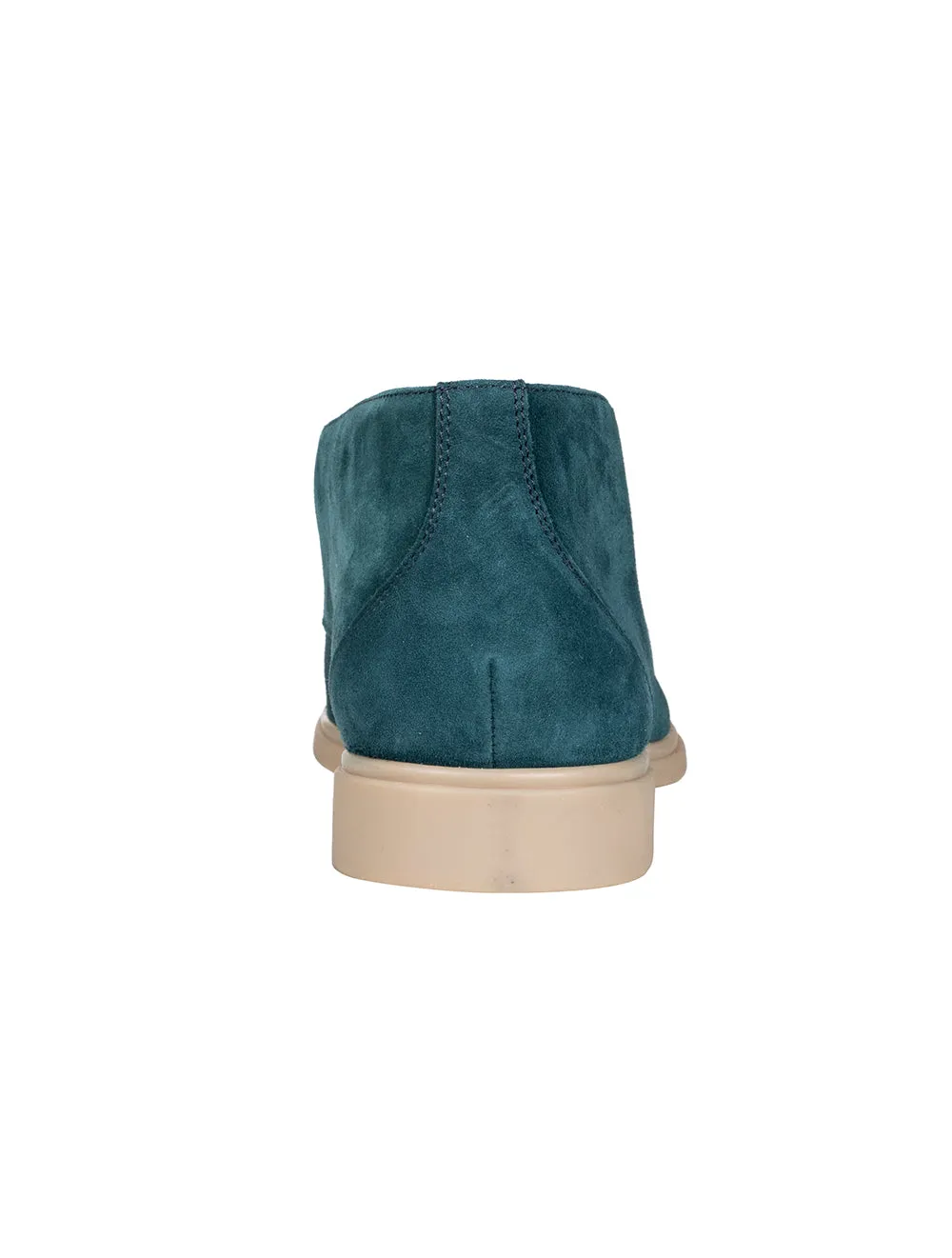 Suede Knöchelstiefel Petrol