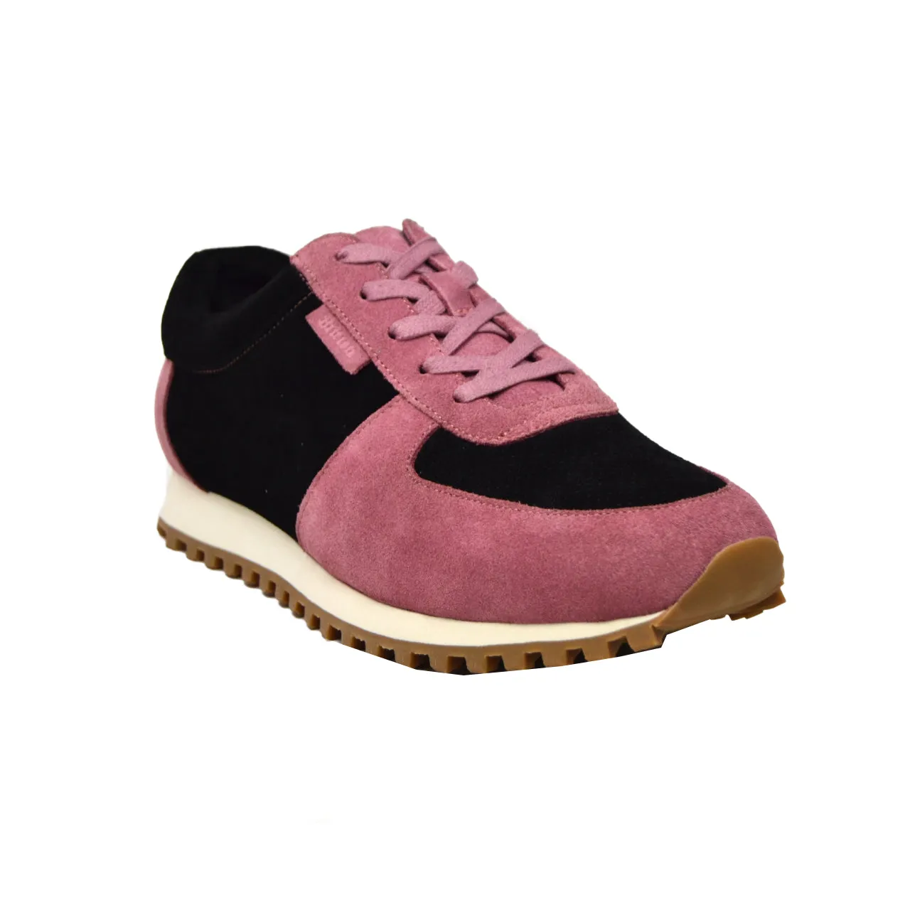 Surrey Pink & Black Sneakers - Handgefertigte Leder- und Wildlederschuhe