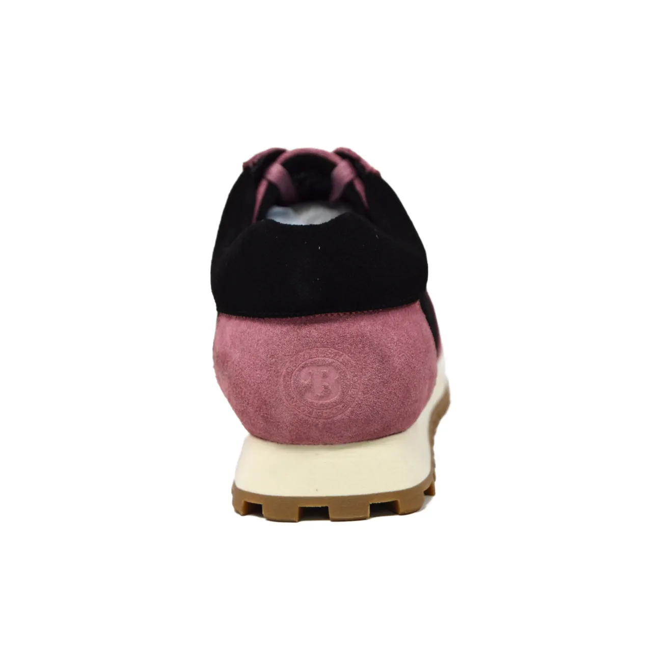 Surrey Pink & Black Sneakers - Handgefertigte Leder- und Wildlederschuhe