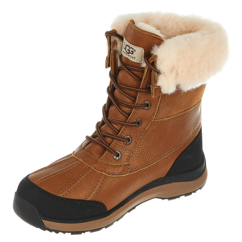 Ugg Adirondack III wasserdichte Wildleder Schaffell Damen Winterstiefel