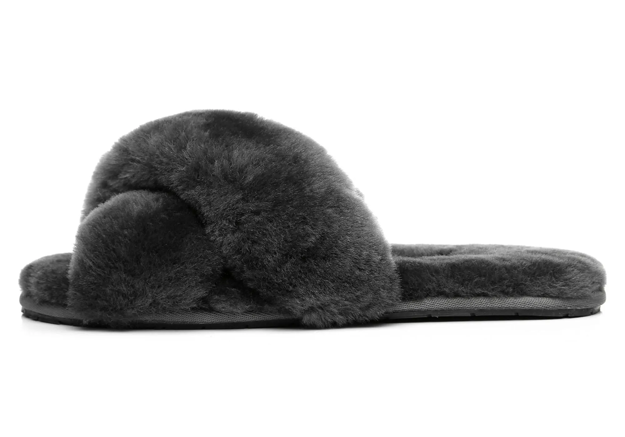 UGG Australian Shepherd Linty Damen Cross Fluffy Slide Hausschuhe UGG Schuhe