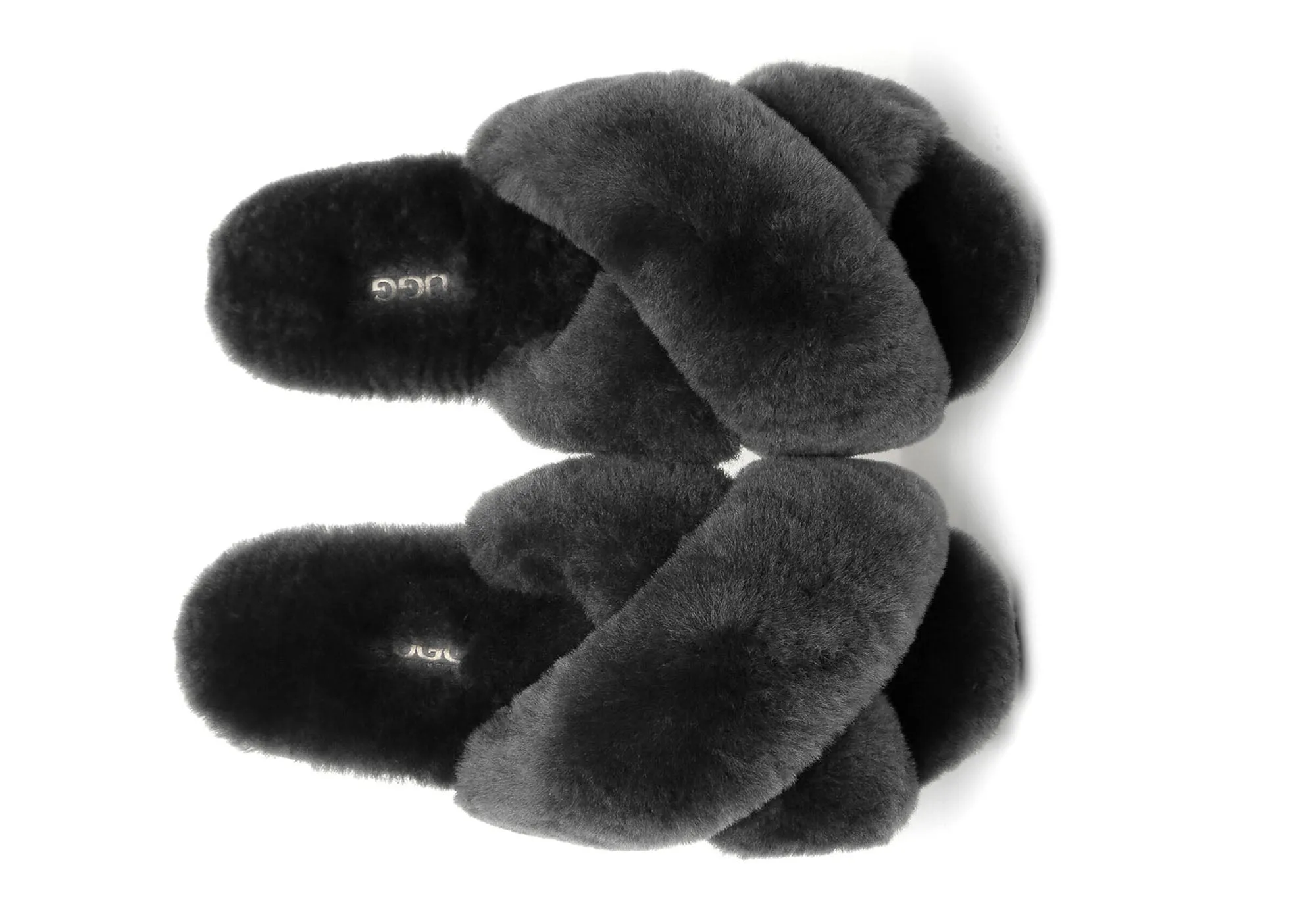 UGG Australian Shepherd Linty Damen Cross Fluffy Slide Hausschuhe UGG Schuhe