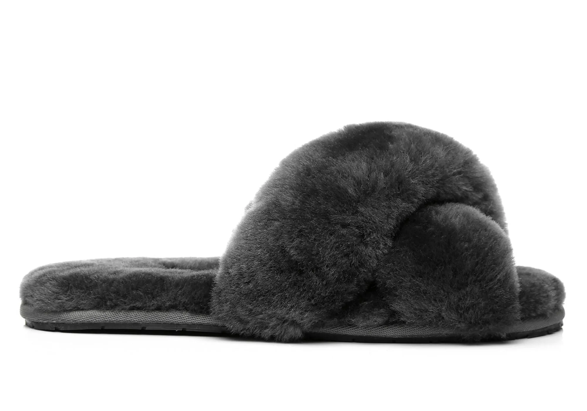 UGG Australian Shepherd Linty Damen Cross Fluffy Slide Hausschuhe UGG Schuhe