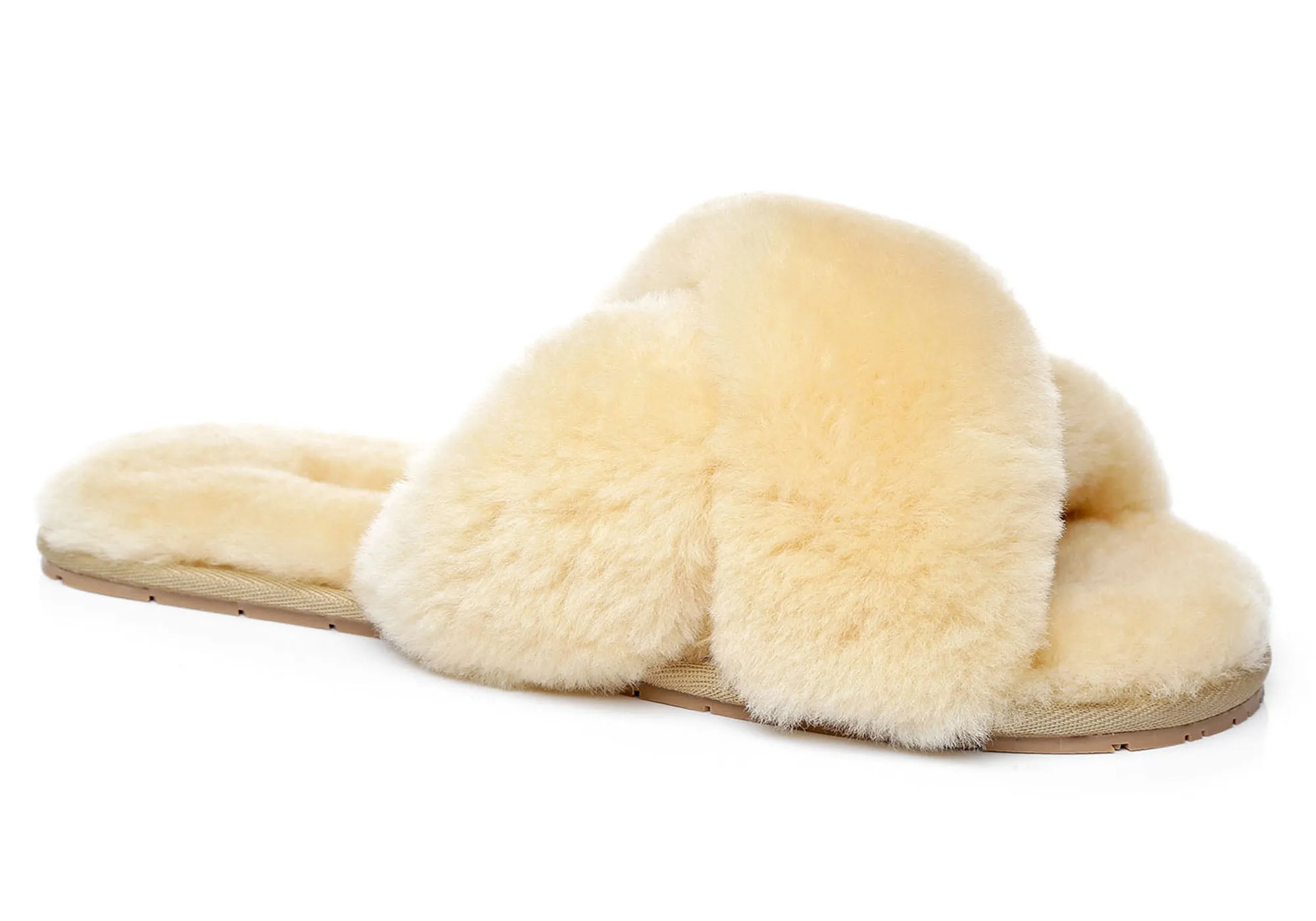 UGG Australian Shepherd Linty Damen Cross Fluffy Slide Hausschuhe UGG Schuhe