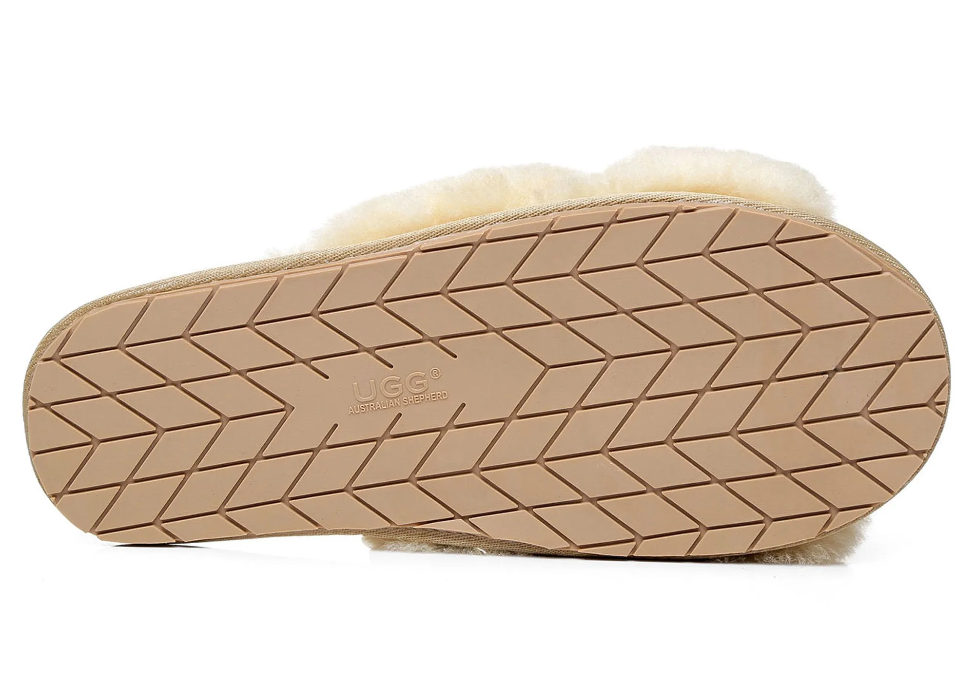 UGG Australian Shepherd Linty Damen Cross Fluffy Slide Hausschuhe UGG Schuhe