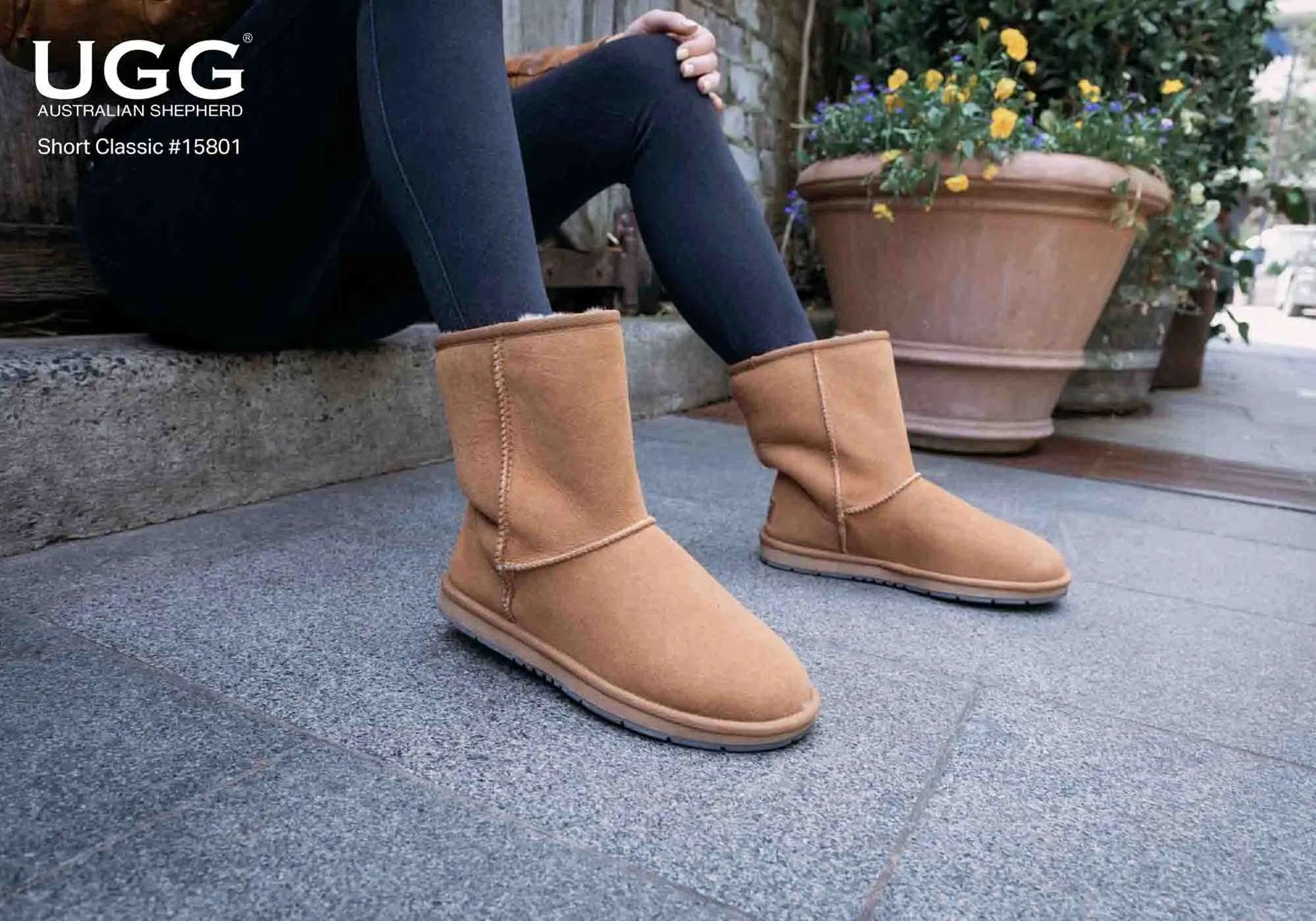 UGG Australian Shepherd Unisex Kurze Klassische Ugg Stiefel UGG Schuhe