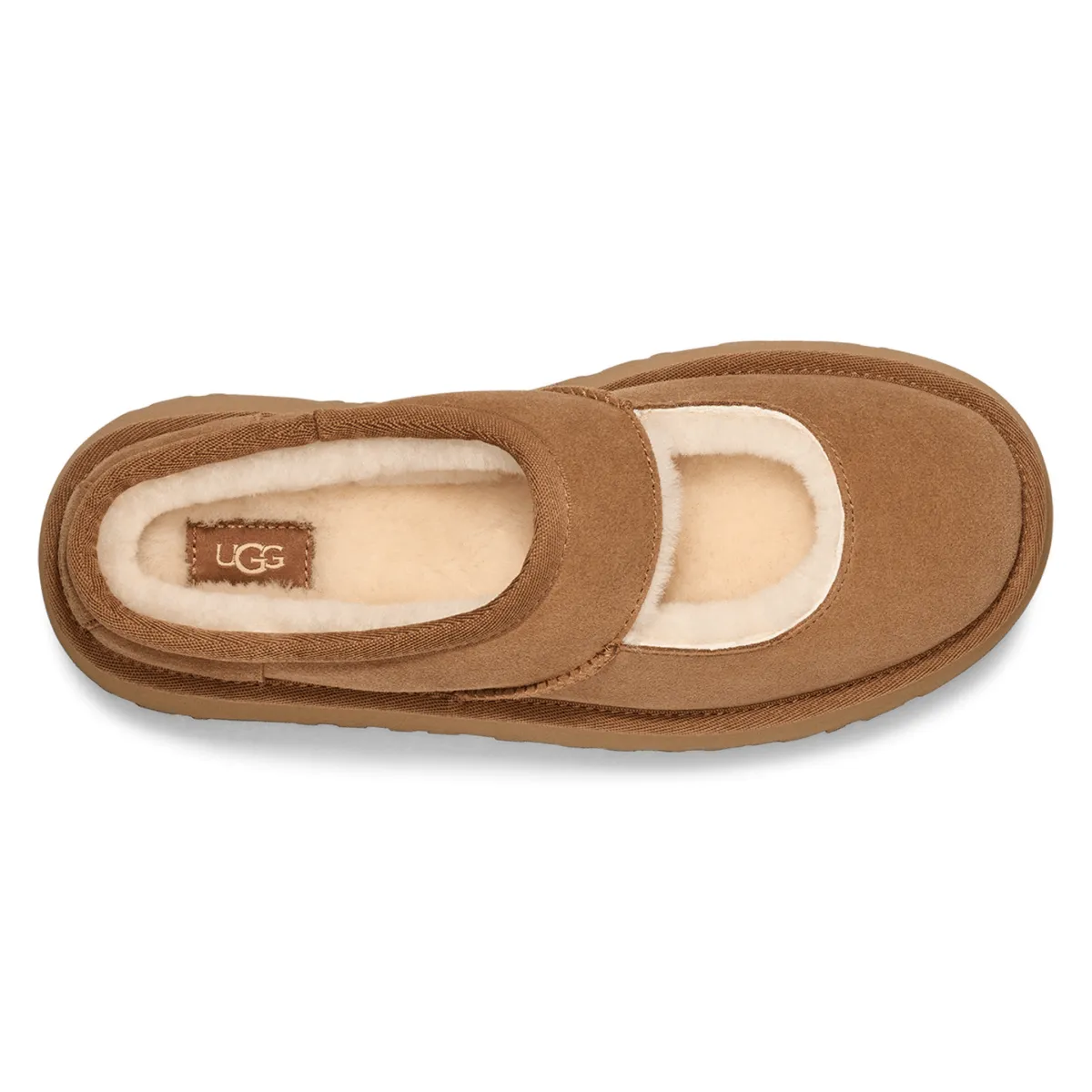 UGG Damen Bea Mary Jane Kastanienbraun Wildleder