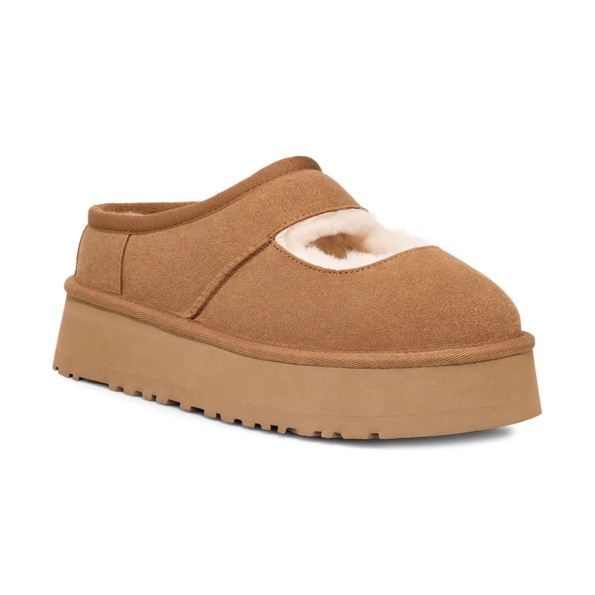 UGG Damen Bea Mary Jane Kastanienbraun Wildleder