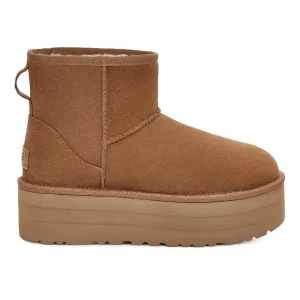 UGG Damen Classic Mini Plattform Kastanie