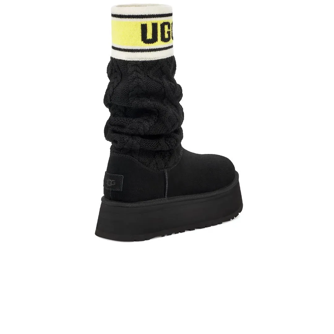 UGG® - Damen Classic Sweater Letter Boots (1144045-BLK)
