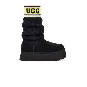 UGG® - Damen Classic Sweater Letter Boots (1144045-BLK)